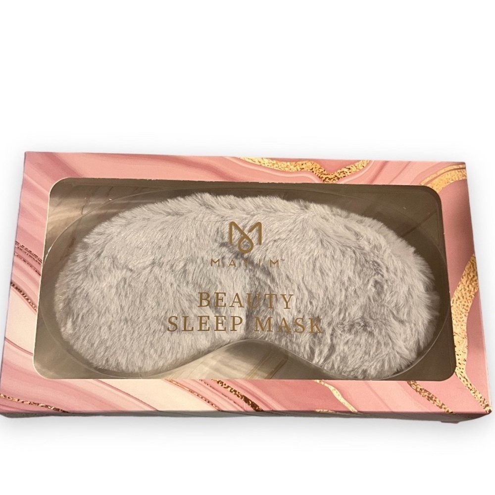 NWT Mayim Beauty Faux Fur & Satin Cozy Comfort Luxure Faux Fur Eye Sleep Mask